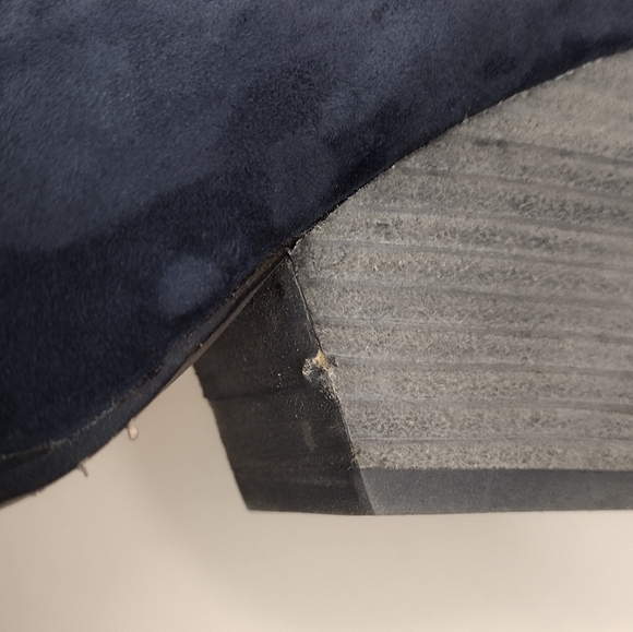 Eileen Fisher Hawk Suede Business Office Block Wedge Heel Pointed Toe Pumps 8.5 - Picture 14 of 15